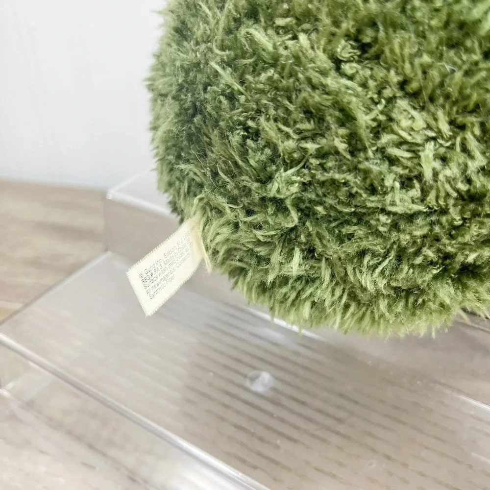 Gund Green Frog Plush Shaggy Textured Stuffed Animal Toy Weighted Bottom